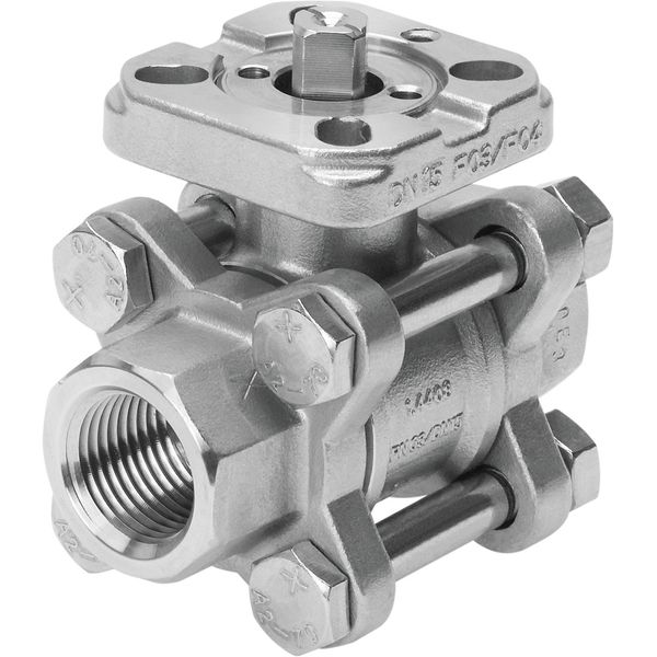 VZBA-1/4"-GG-63-T-22-F0304-V4V4T Ball valve image 1