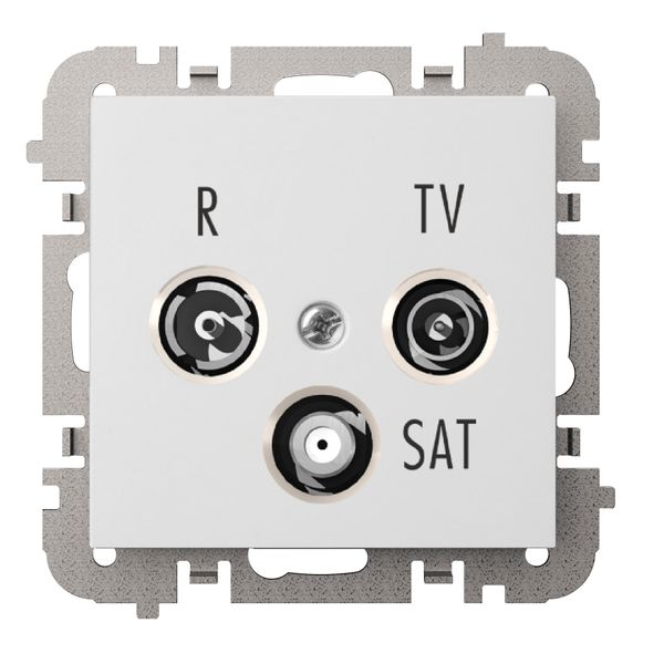 SANTRA R-TV-SAT ENDLINE FLUSH MOUNTED SOCKET n/f image 1
