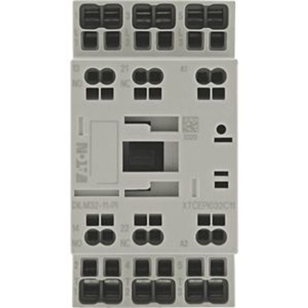 Contactor, 3 pole, 380 V 400 V 15 kW, 1 N/O, 1 NC, RDC 24: 24 - 27 V DC, DC operation, Push in terminals image 10