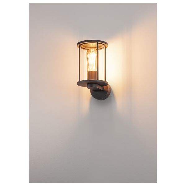 PHOTONIA wall light, round, anthracite, clear glass image 3