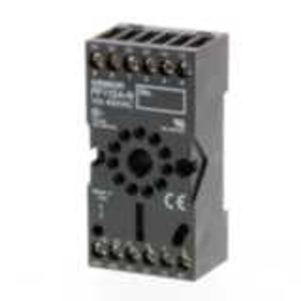 Socket, DIN rail/surface mounting, 11-pin, screw terminals (IEC/VDE). image 1