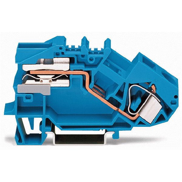 1-conductor N-disconnect terminal block 16 mm² CAGE CLAMP® blue image 1