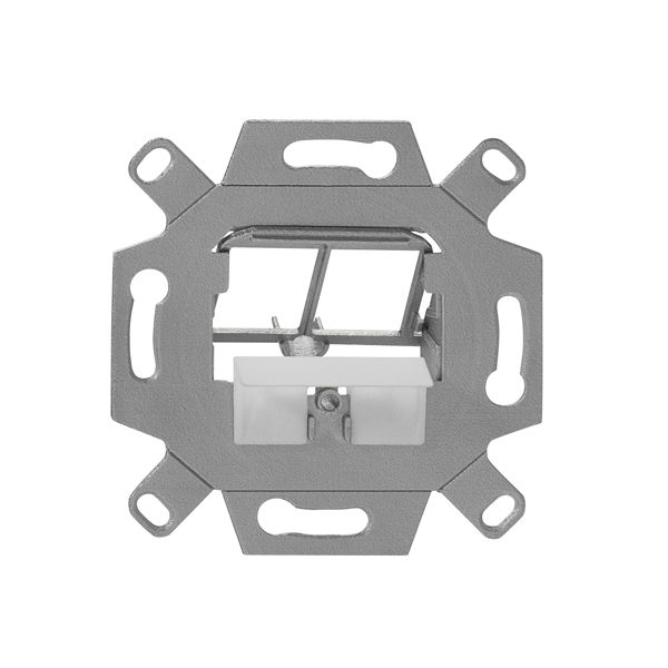 Montageadapter, Unterputz, für ein oder zwei Universalmodule oder Keystonemodule image 1
