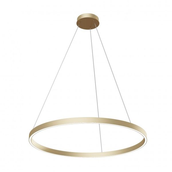 Modern Rim Pendant Lamp Brass image 1