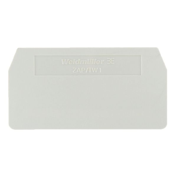 Partition plate (terminal), End and intermediate plate, 59.5 mm x 30.5 image 1