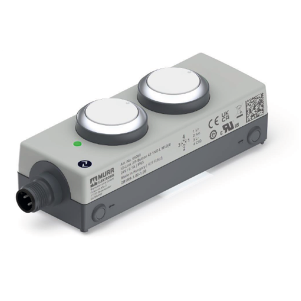 IO-Link Device with two buttons RGB illumintaion IP65 housing M12 image 1