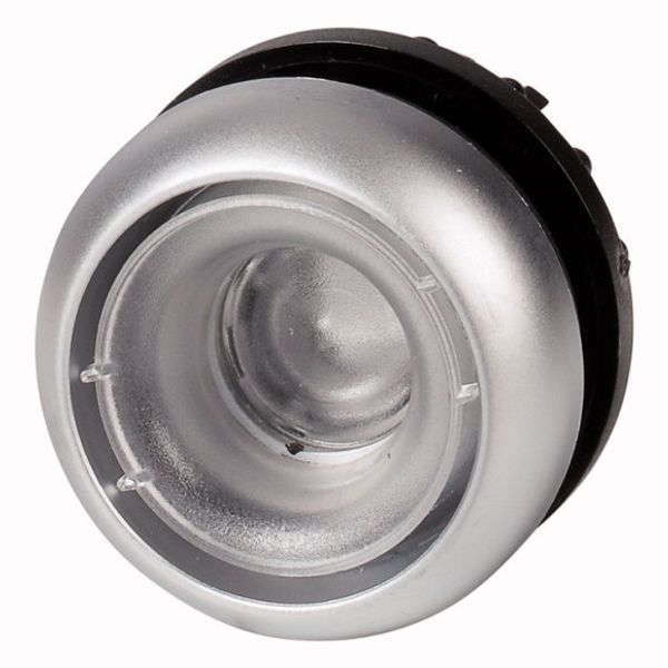 Illuminated pushbutton actuator, RMQ-Titan, Flush, maintained, Without button plate, Bezel: titanium image 1