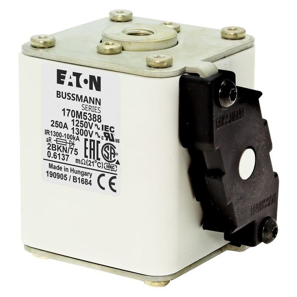 Fuse-link, high speed, 280 A, AC 1250 V, size 2, 61 x 75 x 77 mm, aR, IEC, UL, single indicator image 6