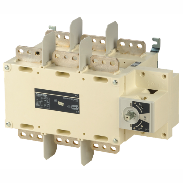 Manually operated transfer switch body SIRCOVER I-0-II 3P 3200A image 1