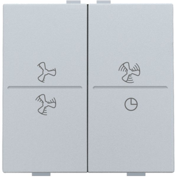 Double key with ventilator symbols 0 to 3 for wireless switch or push image 2