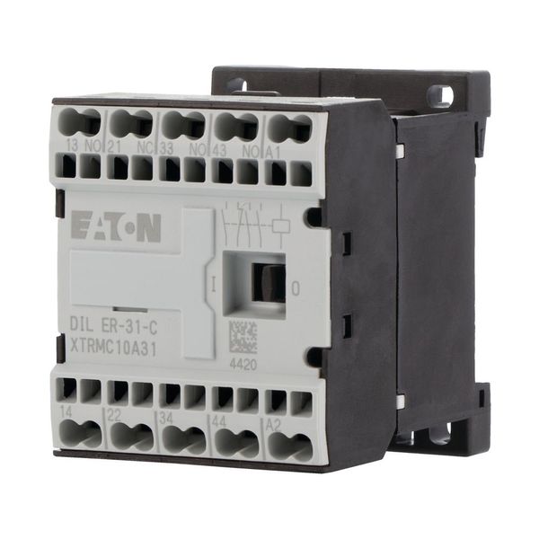 Contactor relay, 24 V DC, N/O = Normally open: 3 N/O, N/C = Normally closed: 1 NC, Spring-loaded terminals, DC operation image 8