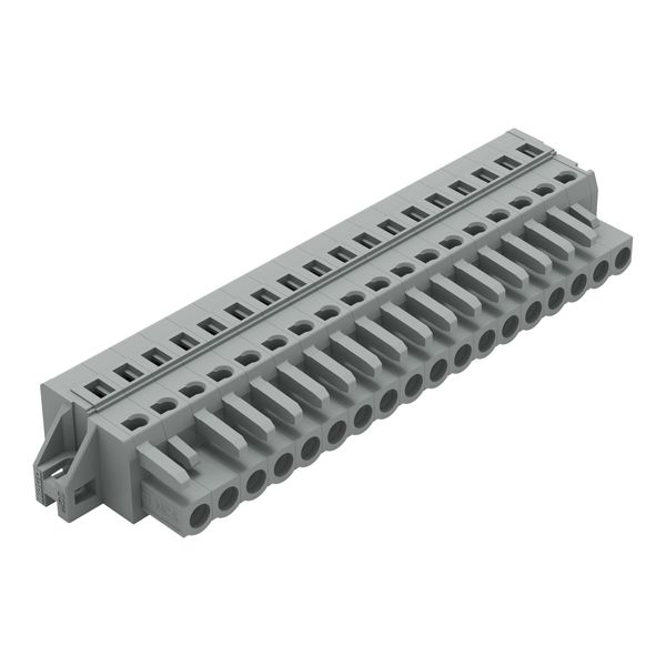 1-conductor female connector CAGE CLAMP® 2.5 mm² gray image 3