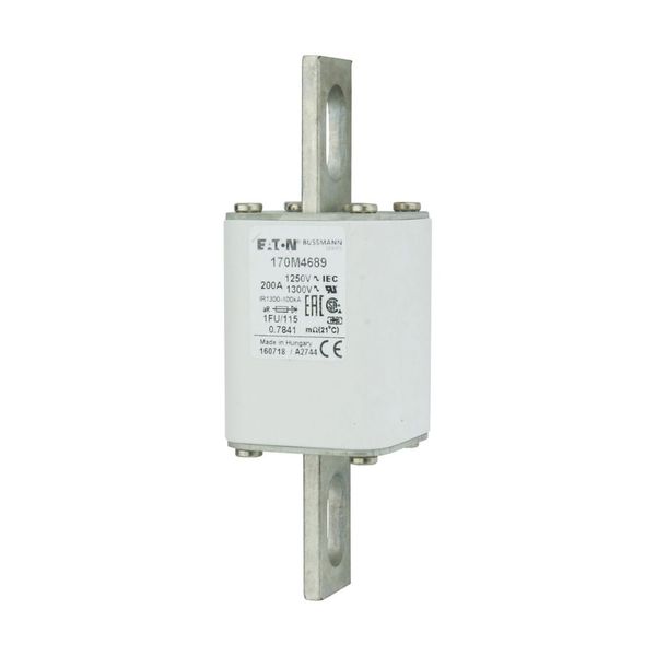 Fuse-link, high speed, 200 A, AC 1250 V, size 1, 53 x 69 x 160 mm, aR, IEC, UL image 10