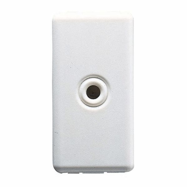 CABLE OUTLET 1 GANG - DIAMETER 4 AND 8 mm - 1 MODULE - SYSTEM WHITE image 2