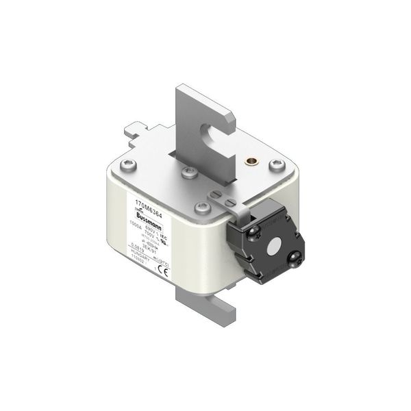 Fuse-link, high speed, 1250 A, AC 690 V, size 3, 76 x 92 x 126 mm, aR, IEC, single indicator image 16