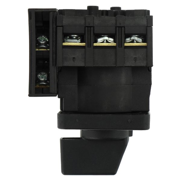 On-Off switch, P1, 40 A, flush mounting, 3 pole, 1 N/O, 1 N/C, with black thumb grip and front plate image 24