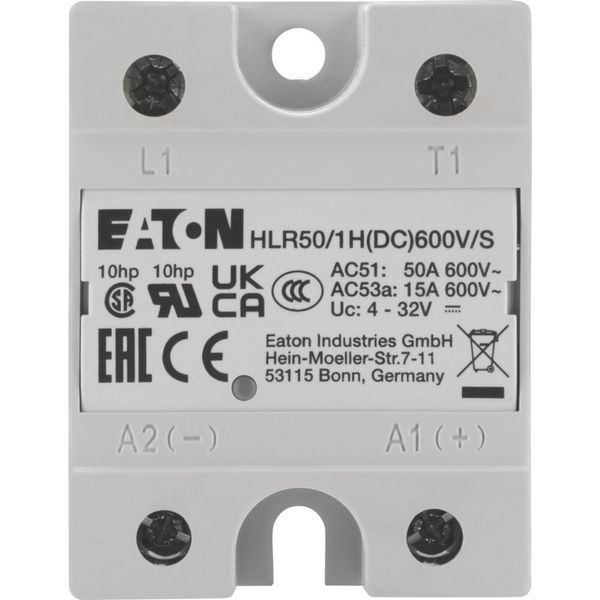 Solid-state relay, Hockey Puck, 1-phase, 50 A, 42 - 660 V, DC, high fuse protection image 10