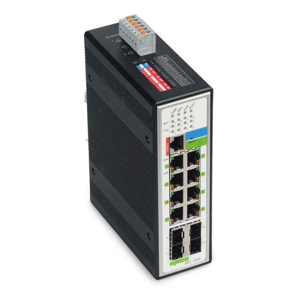 Industrial-Managed-Switch 8-Port 1000BASE-T 4-Slot 1000BASE-SX/LX blac image 1
