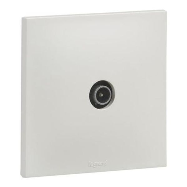 Urbano terminal TV socket white finish image 1