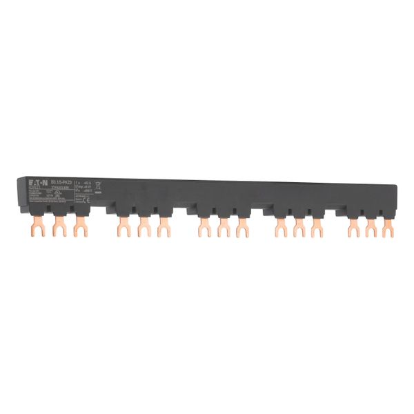 Three-phase busbar link, Circuit-breaker: 5, 261 mm, For PKZM0-... or PKE12, PKE32 without side mounted auxiliary contacts or voltage releases image 12