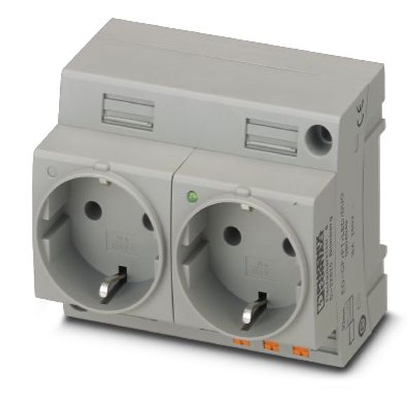 Double socket Phoenix Contact EO-CF/PT/LED/DUO 250V 16A image 2