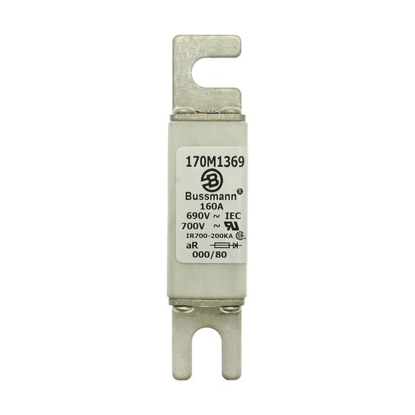 Fuse-link, high speed, 160 A, AC 690 V, DIN 000, 21 x 40 x 100 mm, aR, DIN, IEC, single indicator image 13