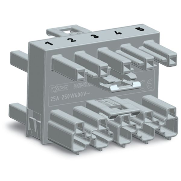 3-way distribution connector 5-pole Cod. B gray image 3