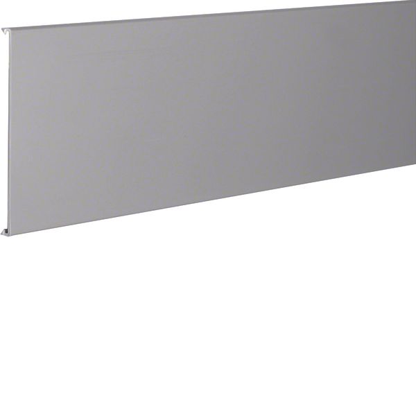 slotted trunking lid from PVC for DNG width 125mm stone grey image 1
