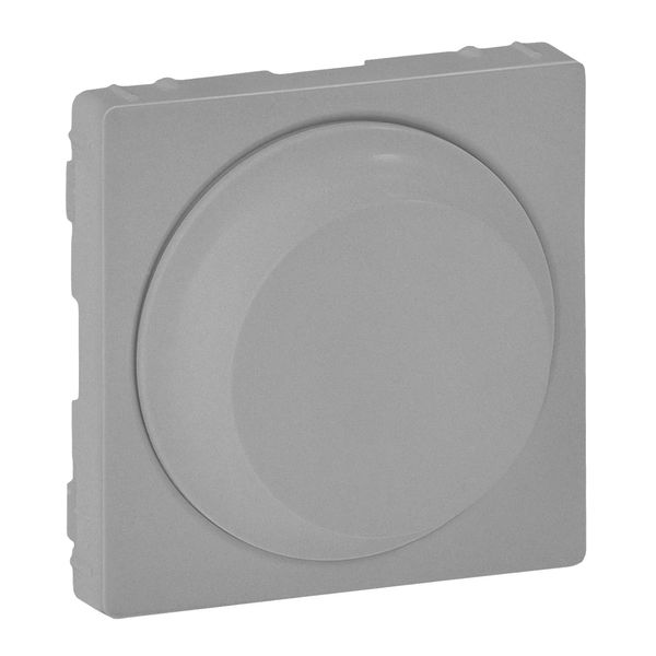 Cover plate Valena Life - rotary dimmer without neutral - aluminium image 1