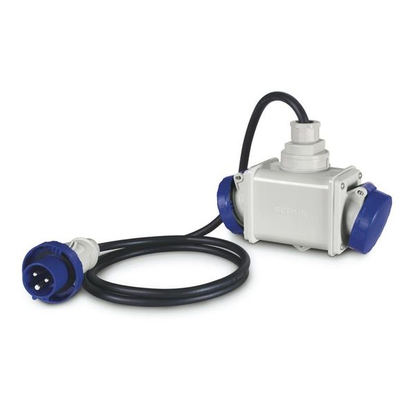 2-WAY ADAPTOR 2P+E 16A IP66 W/CABLE image 5