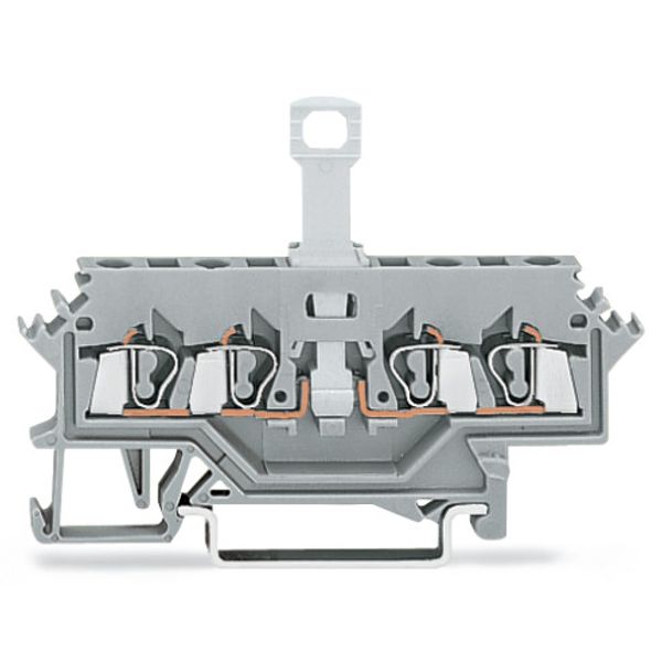 4-conductor disconnect terminal block for DIN-rail 35 x 15 and 35 x 7. image 2