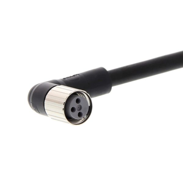 Sensor cable, M8 right-angle socket (female), 3-poles, PUR fire-retard image 1