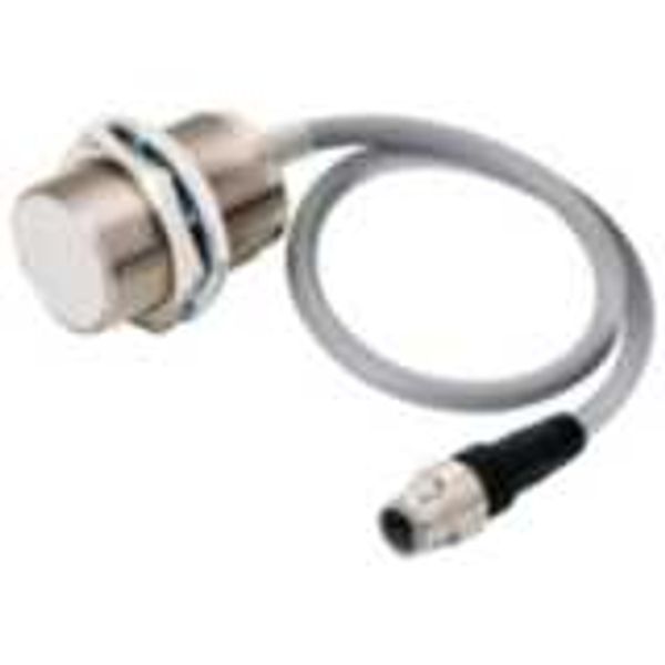 Proximity sensor, inductive, brass-nickel, short body, M30, shielded, image 3