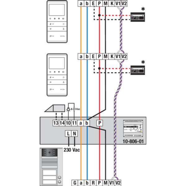 Modular power supply for a video installation with a maximum of 12 int image 3