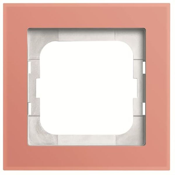 1721-227 Cover Frame Busch-axcent® glass coral image 1