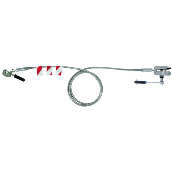 Earthing device 70 mm² L 8500mm Al w. rail clamp with ratchet image 1
