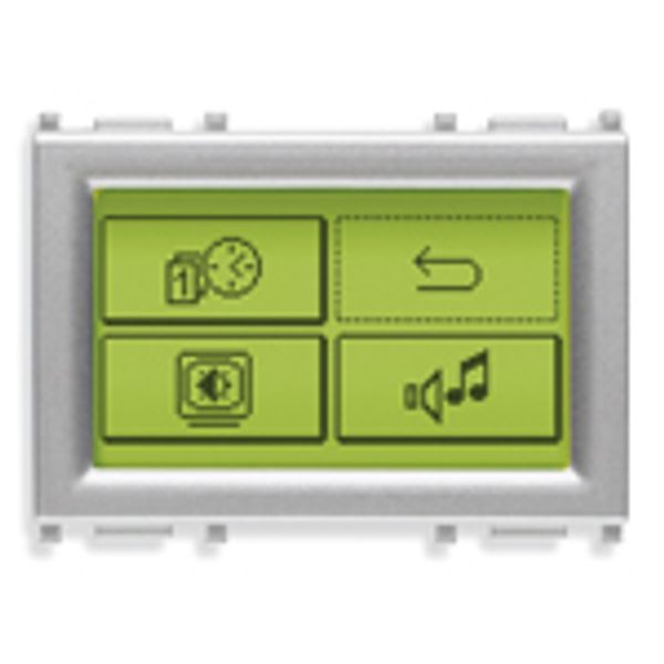 Monochrome touch screen KNX 3M Silver image 1