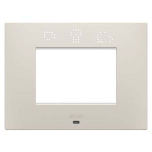 EGO SMART PLATE - IN PAINTED TECHNOPOLYMER - 3 MODULES - NATURAL BEIGE - CHORUSMART image 1