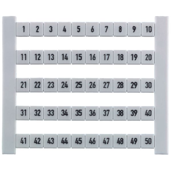 Terminal marking, Pitch in mm: 6.00, Printed characters: Numbers, hori image 1