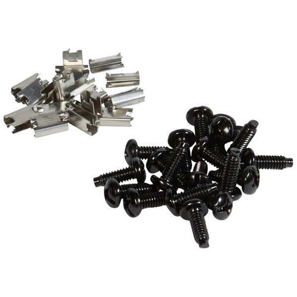 Set of 50 special screws and earthing claws for 19 inches racks image 1