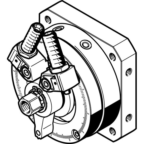 DSM-16-270-P1-FW-A-B Rotary actuator image 1