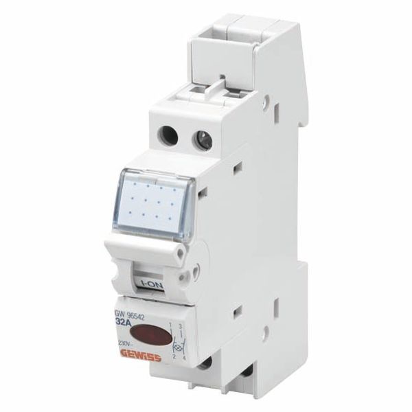 ON-OFF SWITCH - WITH INDICATOR LAMP - 16A 1P 230V - 1 MODULE image 2