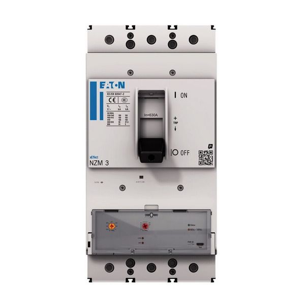 NZM3 PXR10 circuit breaker, 630A, 4p, variable, withdrawable unit image 3