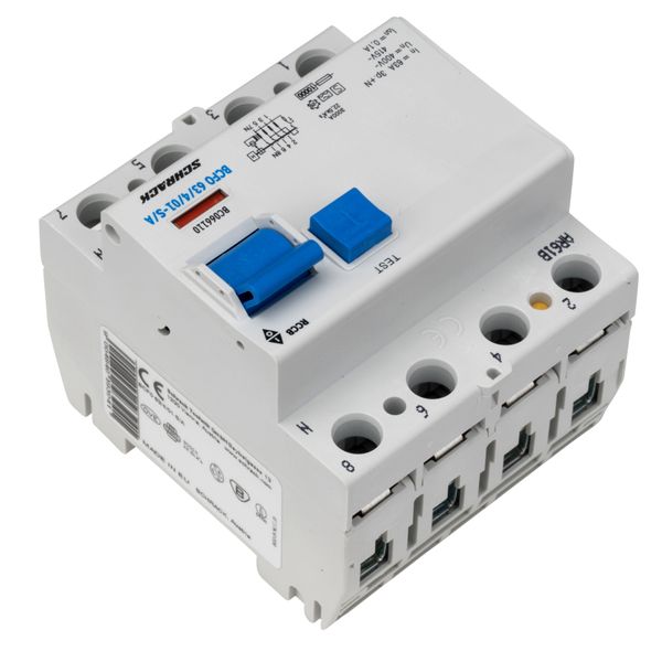 Residual current circuit breaker 63A, 4-p, 100mA, type S,A image 7