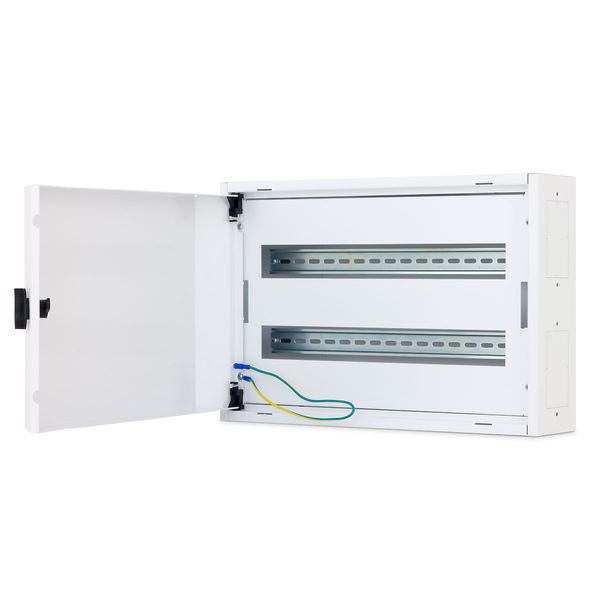 Power distribution Homecabinet, 2-row, 44 modules, RAL9003 image 2