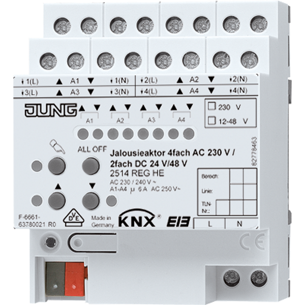 Output module KNX Blinds actuator image 3