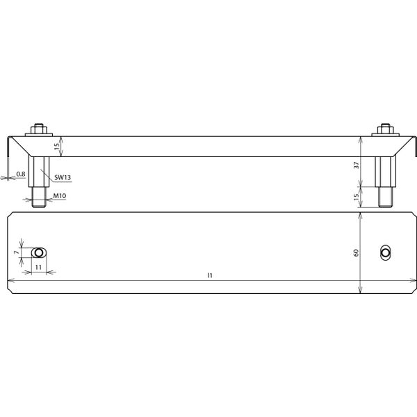 Cover for equipotential bonding bar, StSt with 10 connections image 2