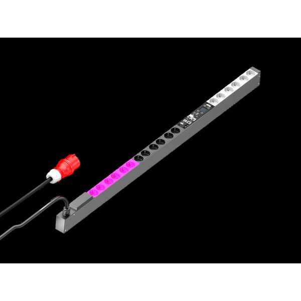 PDU metered plus, 16 A/400 V, 3~,CEE 7/3: 18 x earthing-pin image 1