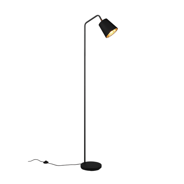 Buddy floor lamp E27 matt black/gold image 1