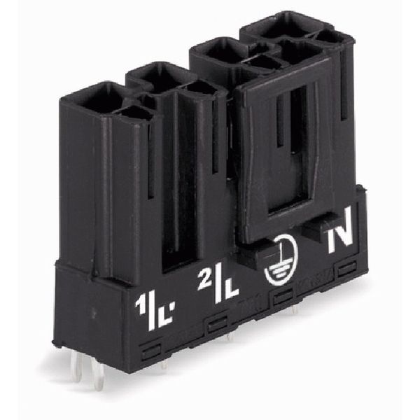 Plug for PCBs straight 4-pole white image 2
